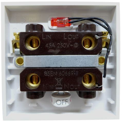 45a junction box screwfix|45 amp shower switch Screwfix.